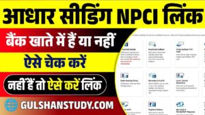Bank Account Me Aadhar Seeding NPCI Link Kaise Kare 2024 - खाते से आधार सीडिंग NPCI लिंक ऐसे करें Bank Account Me Aadhar Seeding NPCI Link Kaise Kare 2024
