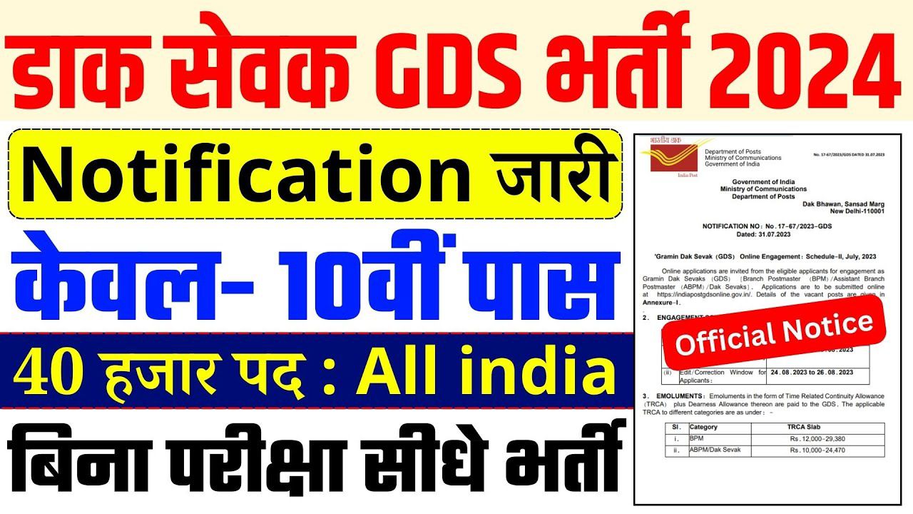 India Post GDS Vacancy 2024