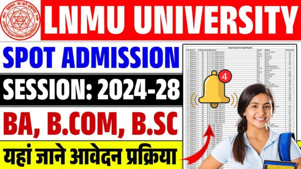 LNMU UG Spot Admission 2024-28