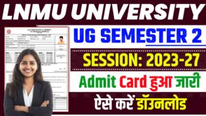 LNMU UG 2nd Semester Admit Card 2024