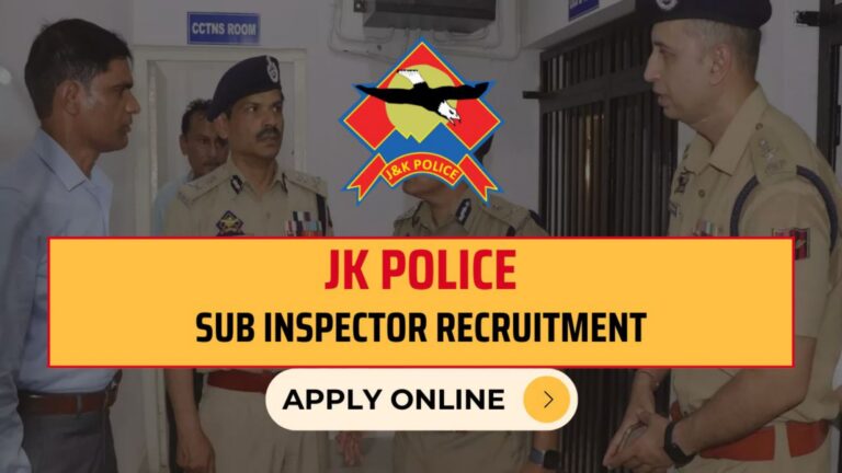 JK Police SI Recruitment 2024