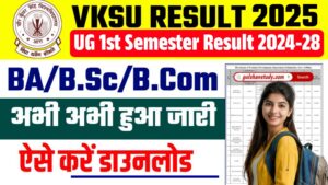 VKSU UG 1st Semester Result 2024-28 : वीर कुंवर सिंह यूनिवर्सिटी का रिजल्ट जारी, ऐसे करें डाउनलोड VKSU UG 1st Semester Result 2024-28