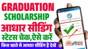 Graduation Pass Scholarship Check Aadhar Seeding Status 2025