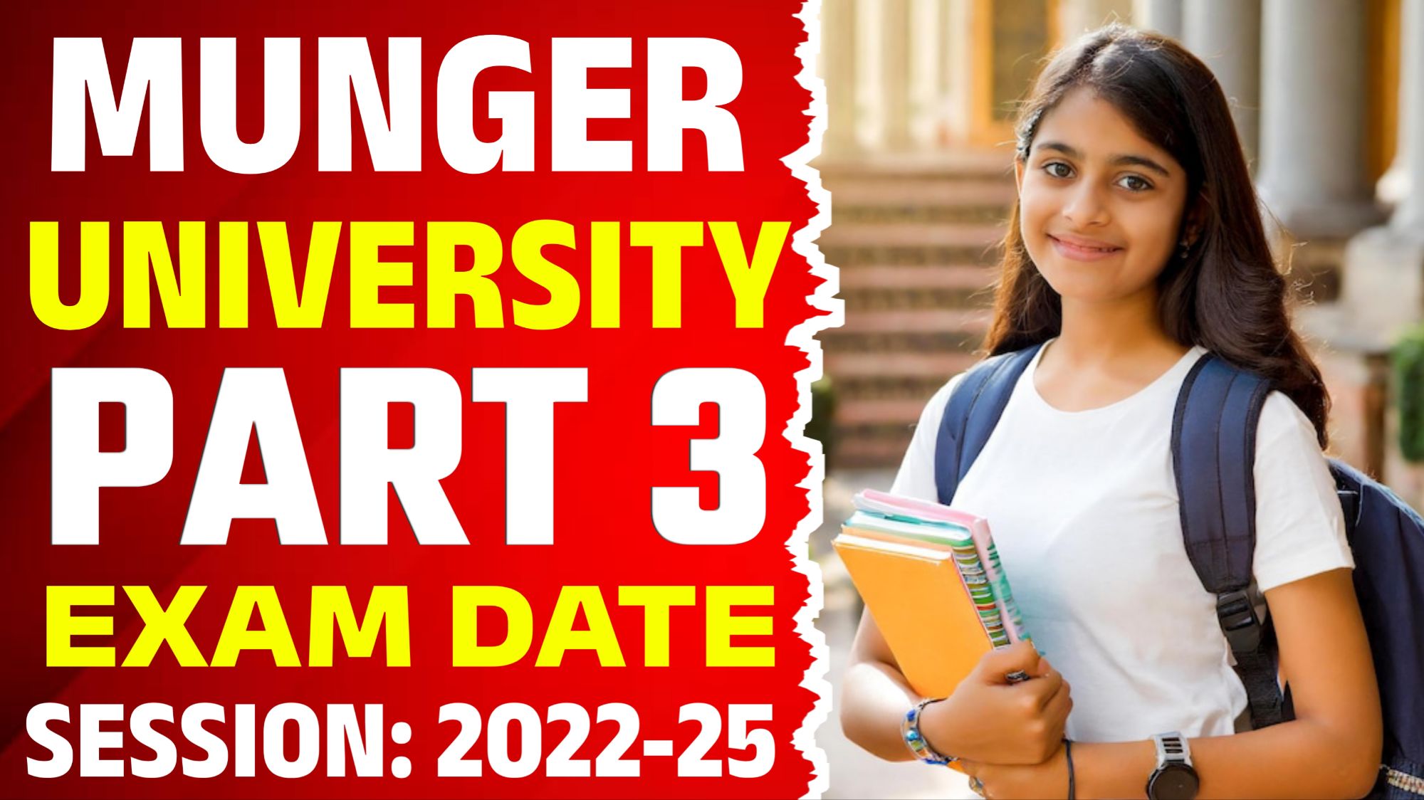 Munger University UG Part 3 Exam Date 2022-25