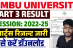 TMBU BA Part 3 Result 2022-25