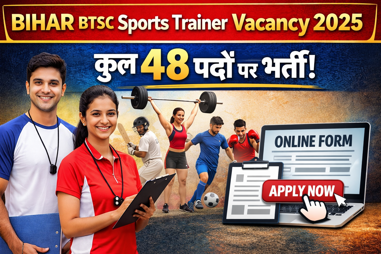 Bihar BTSC Sports Trainer Vacancy 2025