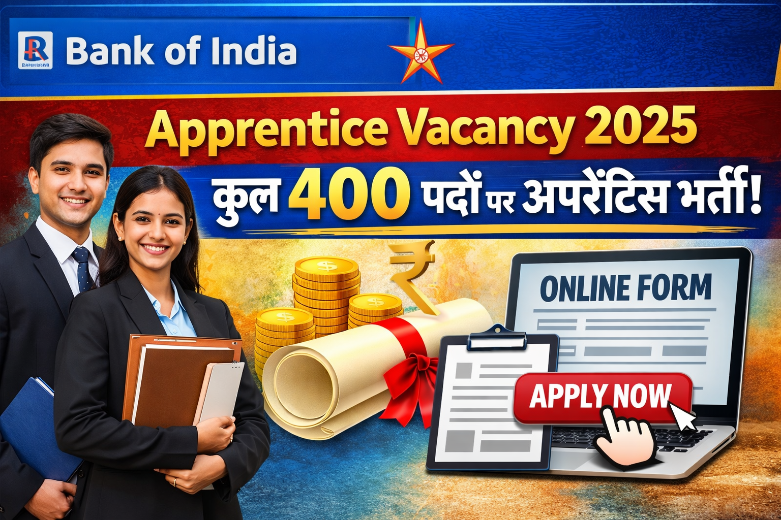 Bank of India Apprentice Vacancy 2025