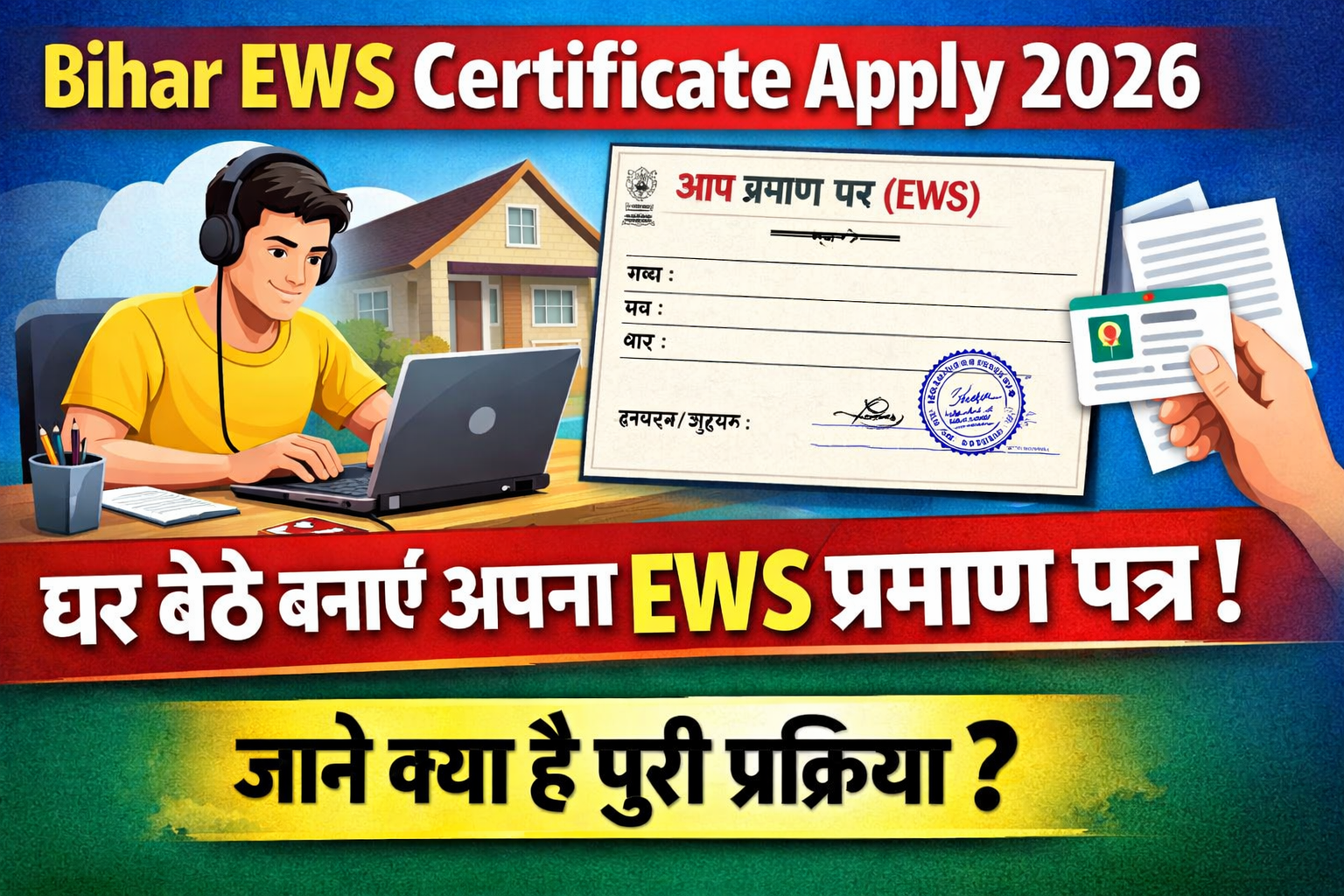 Bihar EWS Certificate Apply 2026