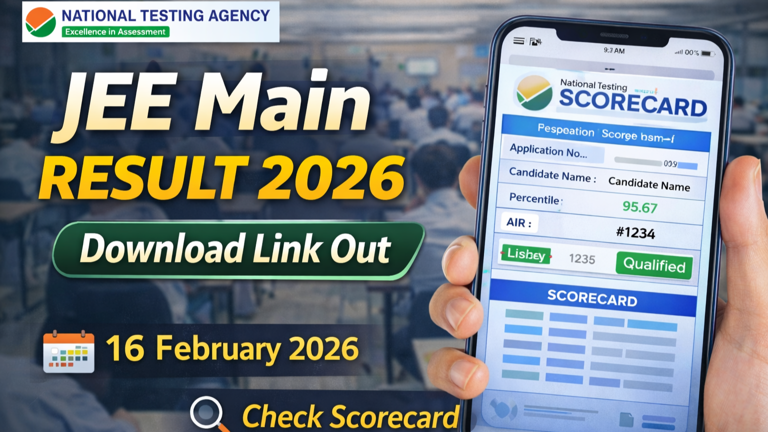 JEE Main Result 2026