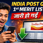 India Post GDS 1st Merit List 2026 – Circle wise Merit List and Cut Off Download 2026