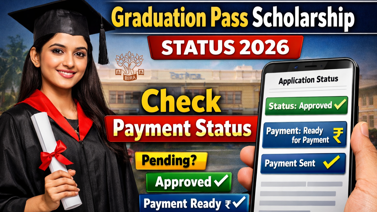 Graduation Pass Scholarship Application Status 2026